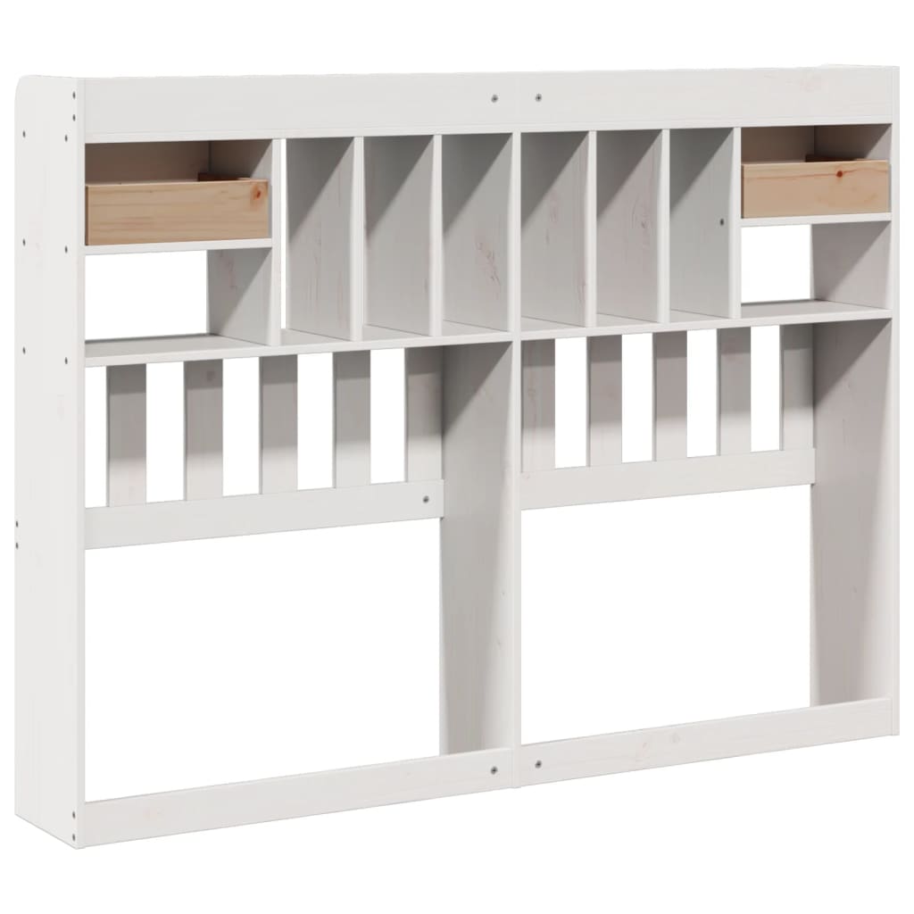 Hodegavl med oppbevaring hvit 140 cm heltre furu