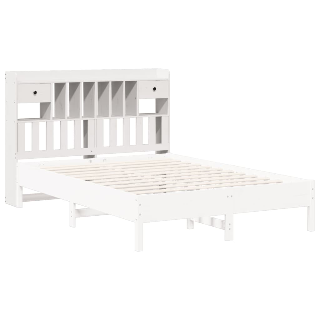Hodegavl med oppbevaring hvit 140 cm heltre furu
