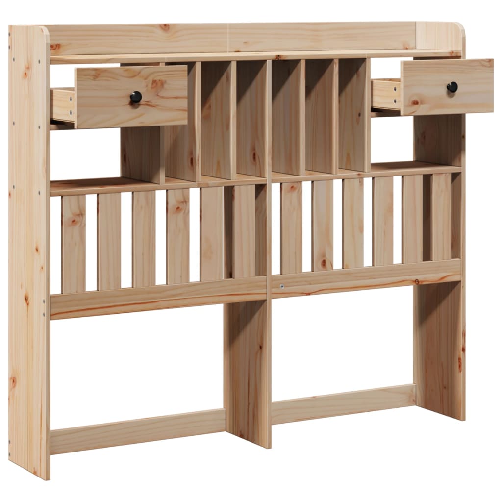 Hodegavl med oppbevaring voksbrun 135 cm heltre furu