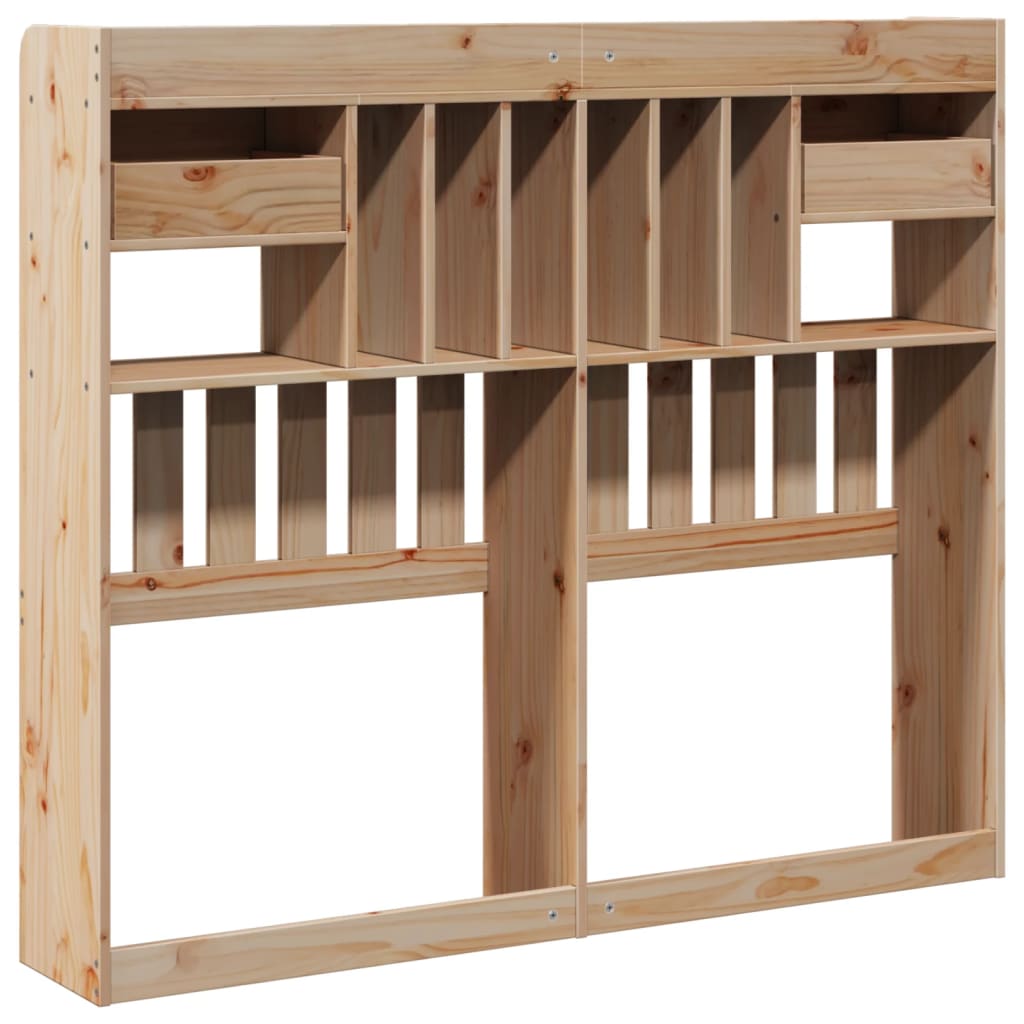 Hodegavl med oppbevaring voksbrun 135 cm heltre furu