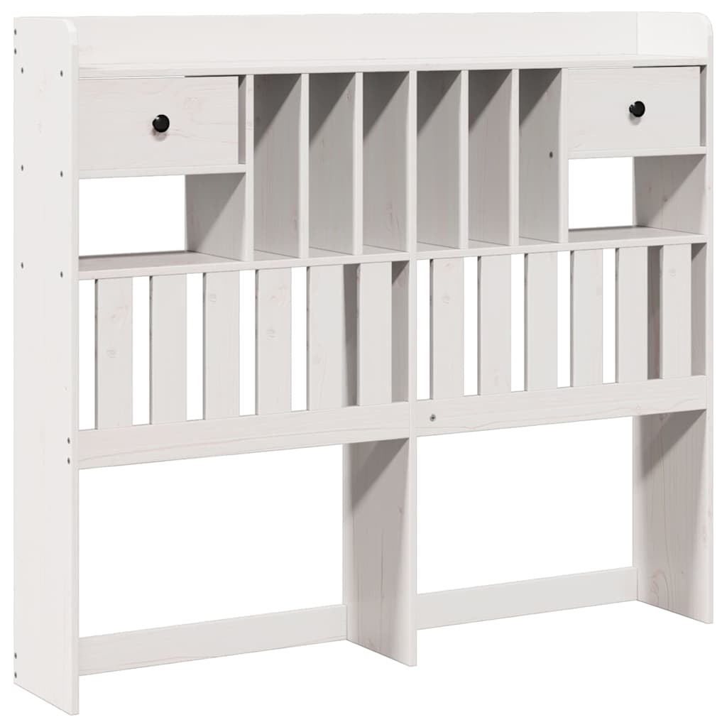 Hodegavl med oppbevaring hvit 135 cm heltre furu