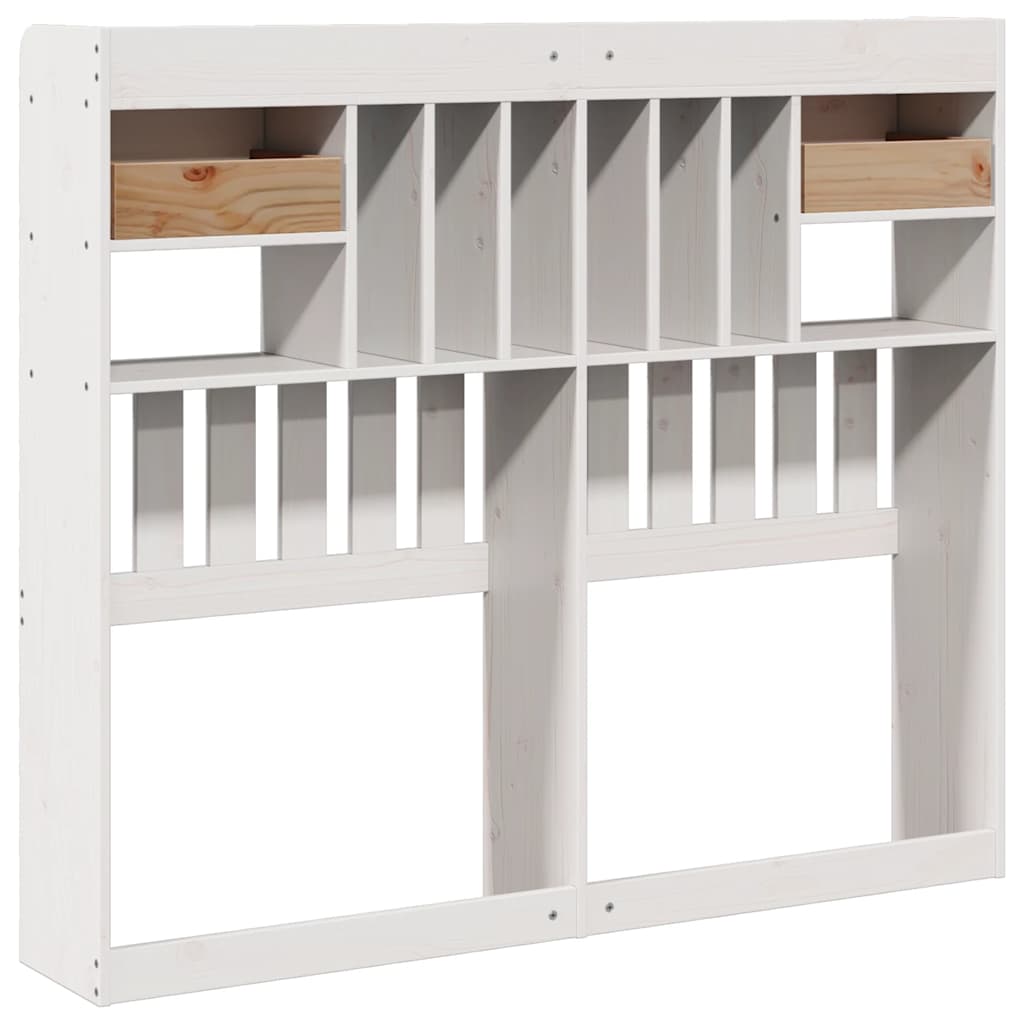 Hodegavl med oppbevaring hvit 135 cm heltre furu