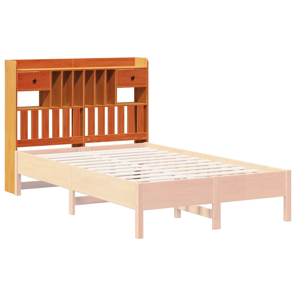 Hodegavl med oppbevaring voksbrun 135 cm heltre furu