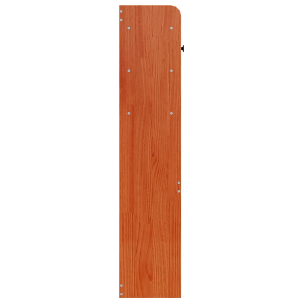 Hodegavl med oppbevaring voksbrun 100 cm heltre furu
