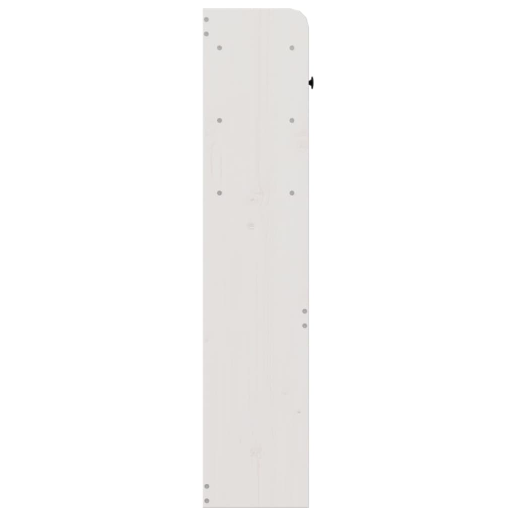 Hodegavl med oppbevaring hvit 75 cm heltre furu