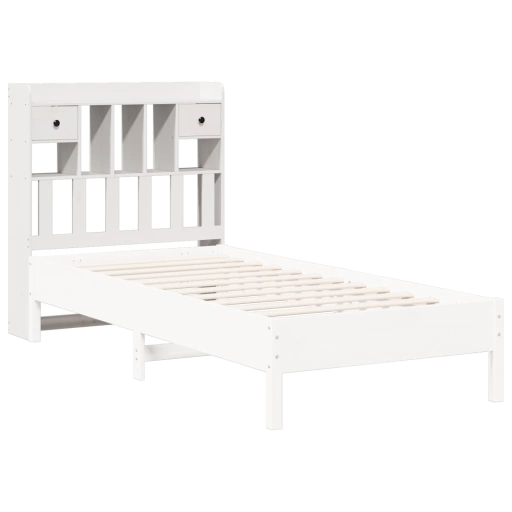 Hodegavl med oppbevaring hvit 75 cm heltre furu