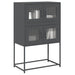 Highboard Antrasitt 68x39x107 cm Stål