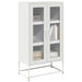 Highboard hvit 68x39x123 cm stål