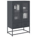 Highboard antrasitt 68x39x111,5 cm stål