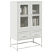 Highboard hvit 68x39x111,5 cm stål