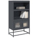 Highboard antrasitt 68x39x123 cm stål