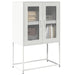 Highboard Hvit 68x39x107 cm Stål