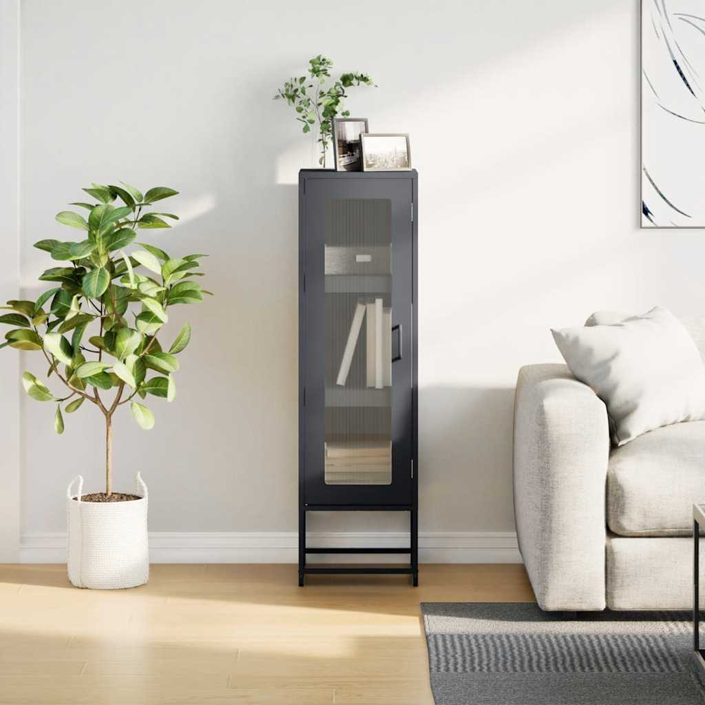 Highboard Antrasitt 36x39x123 cm Kaldvalset stål