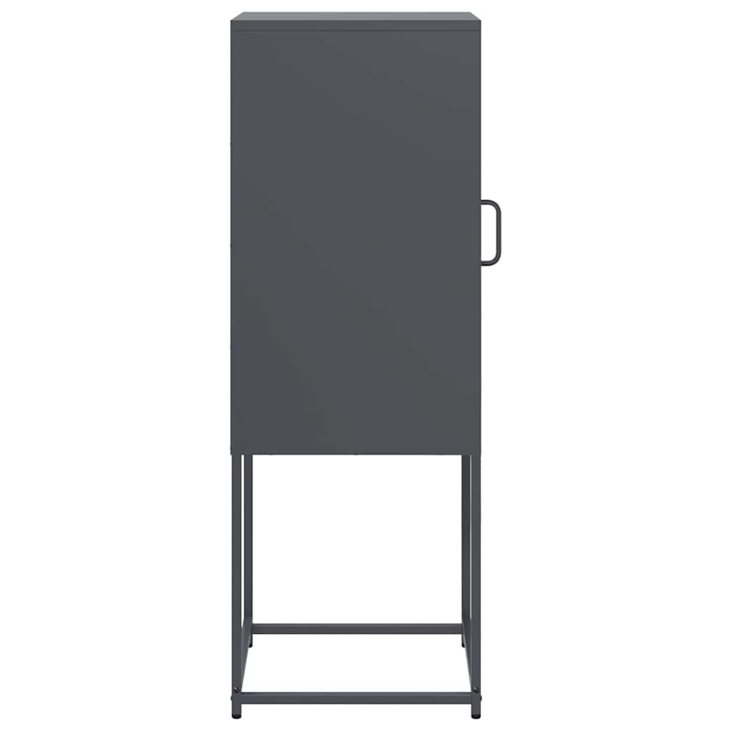 Skjenk Antrasitt 36x39x107 cm Kaldvalset Stål