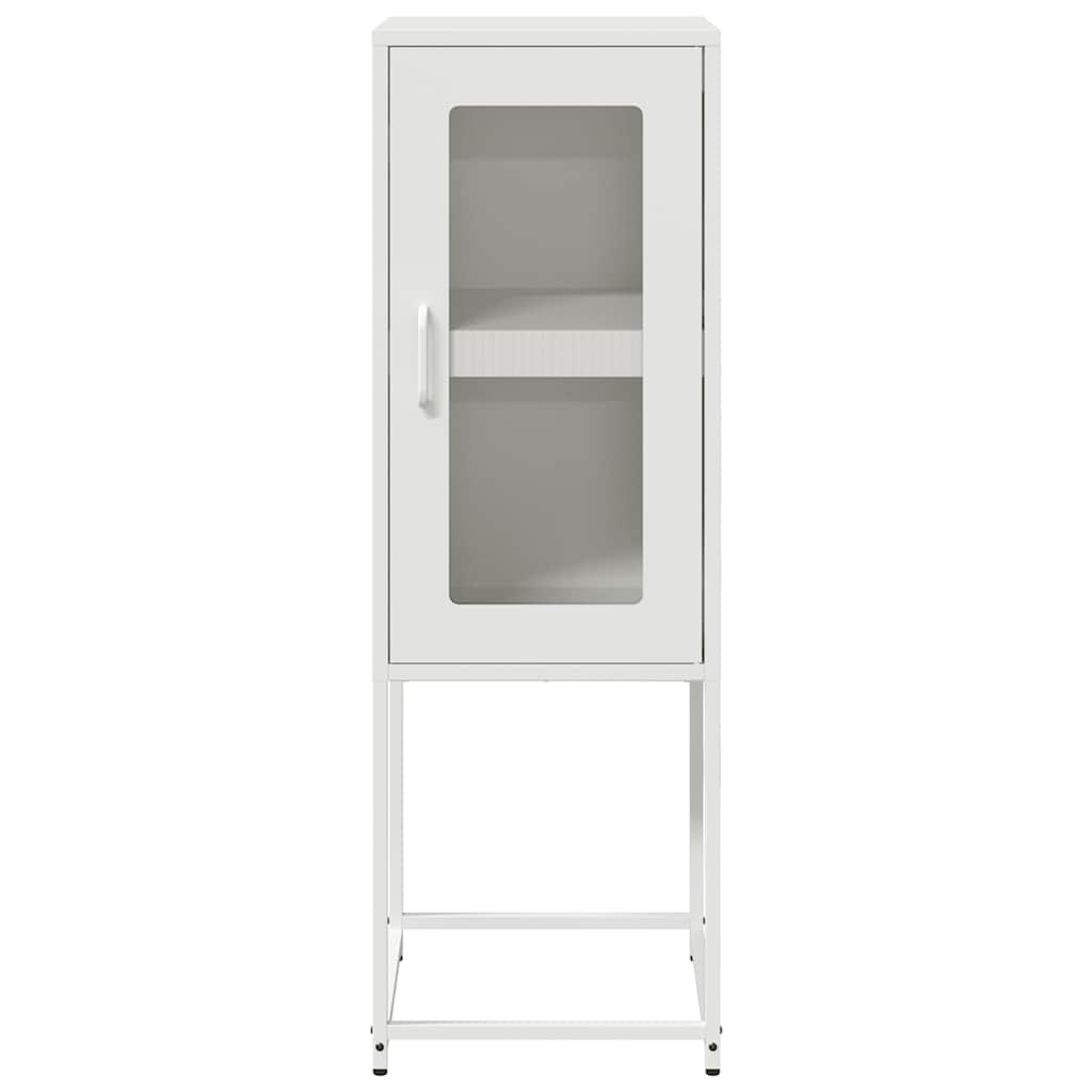 Skjenk Hvit 36x39x107 cm Kaldvalset Stål