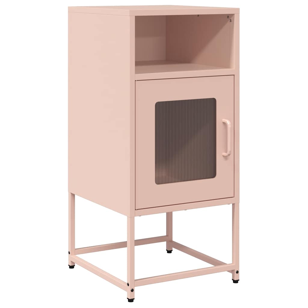 Nattskap Rosa 36x39x78 cm Kaldvalset Stål