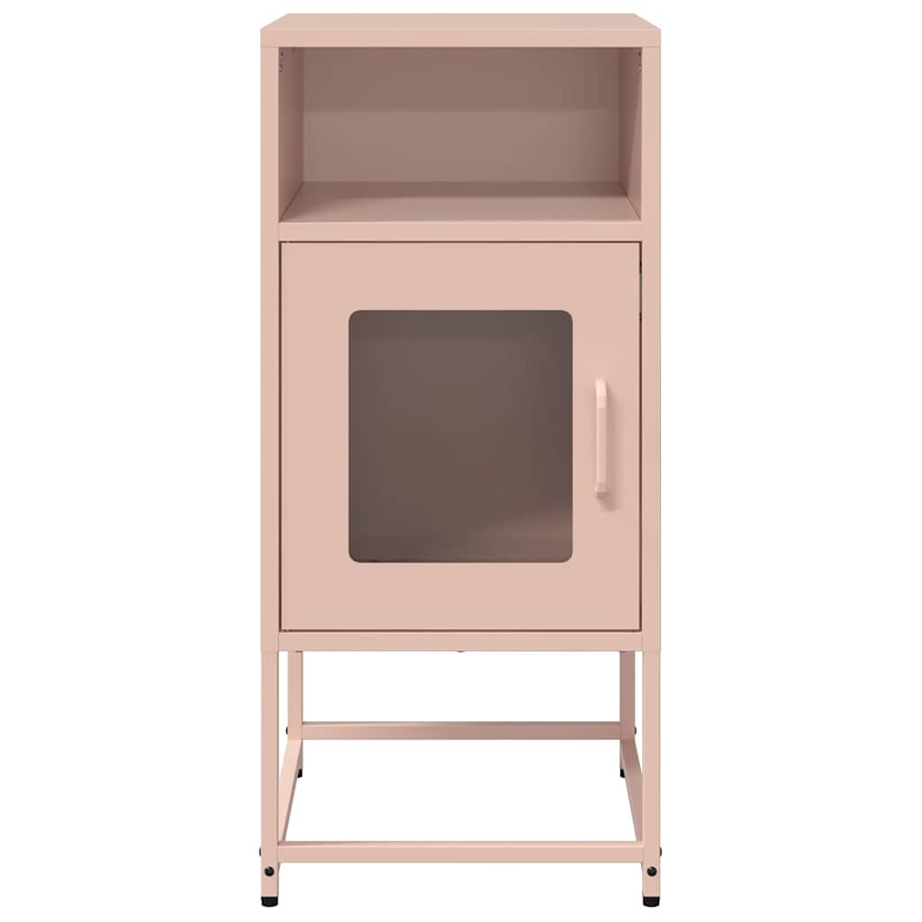 Nattskap Rosa 36x39x78 cm Kaldvalset Stål
