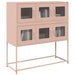 Skjenk rosa 100,5x39x107 cm kaldvalset stål