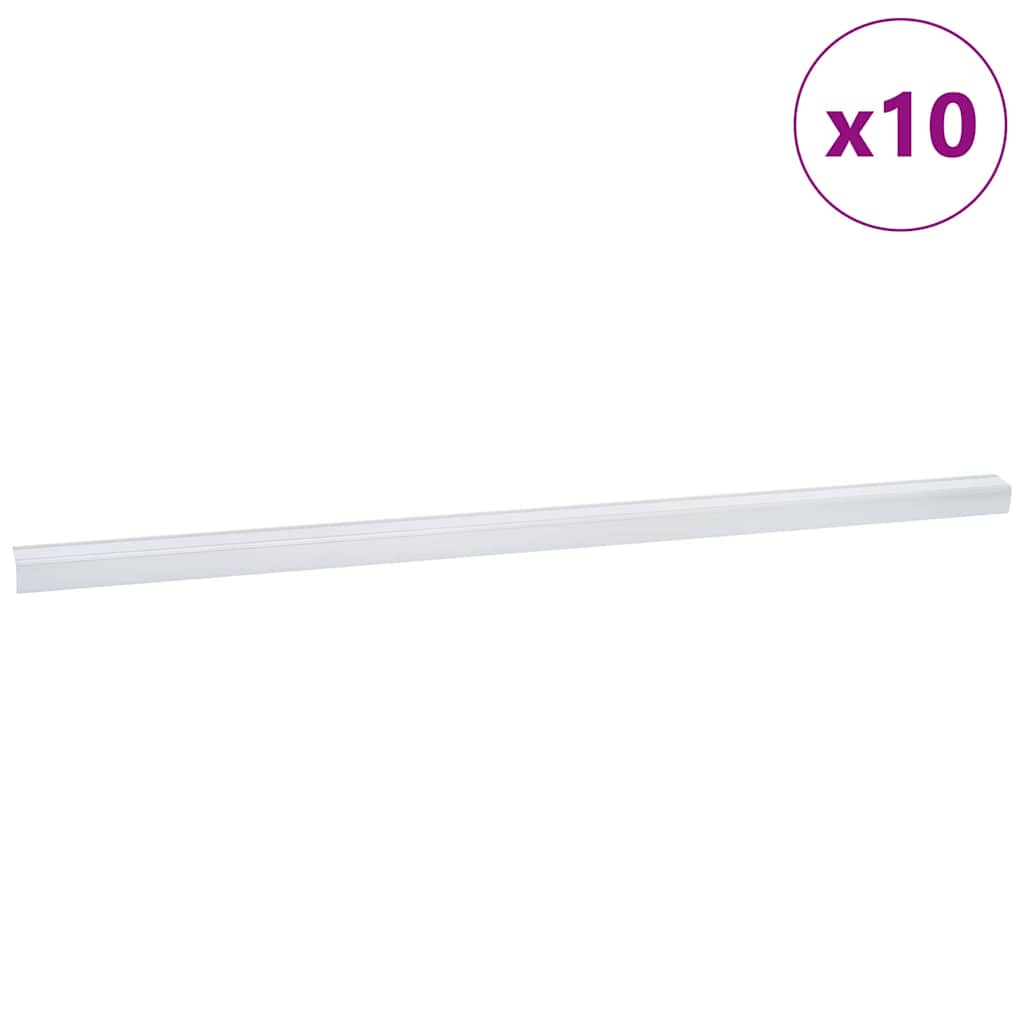 Trappeneser 10 pcs sølv 67 x 3.5 x 3 cm Aluminium