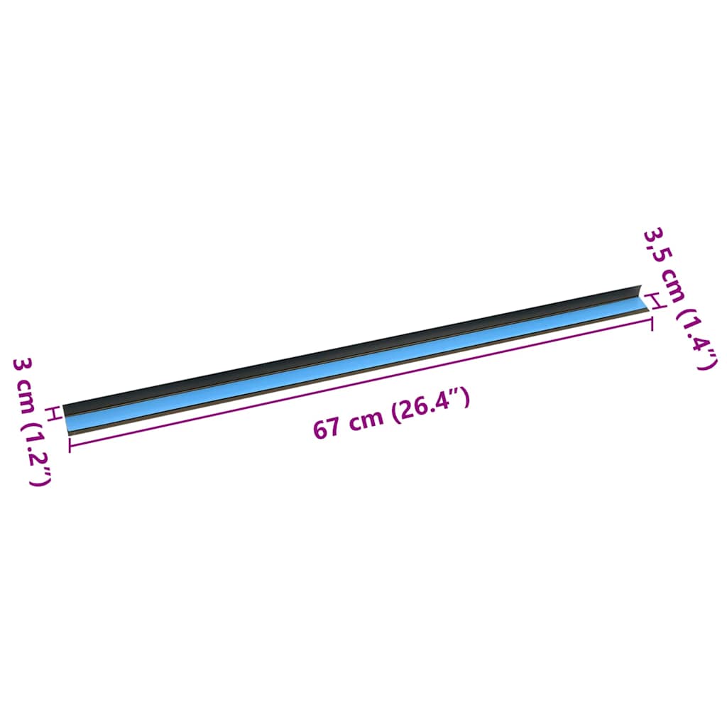 Trappeneser 30 pcs Brun 67 x 3.5 x 3 cm Aluminium