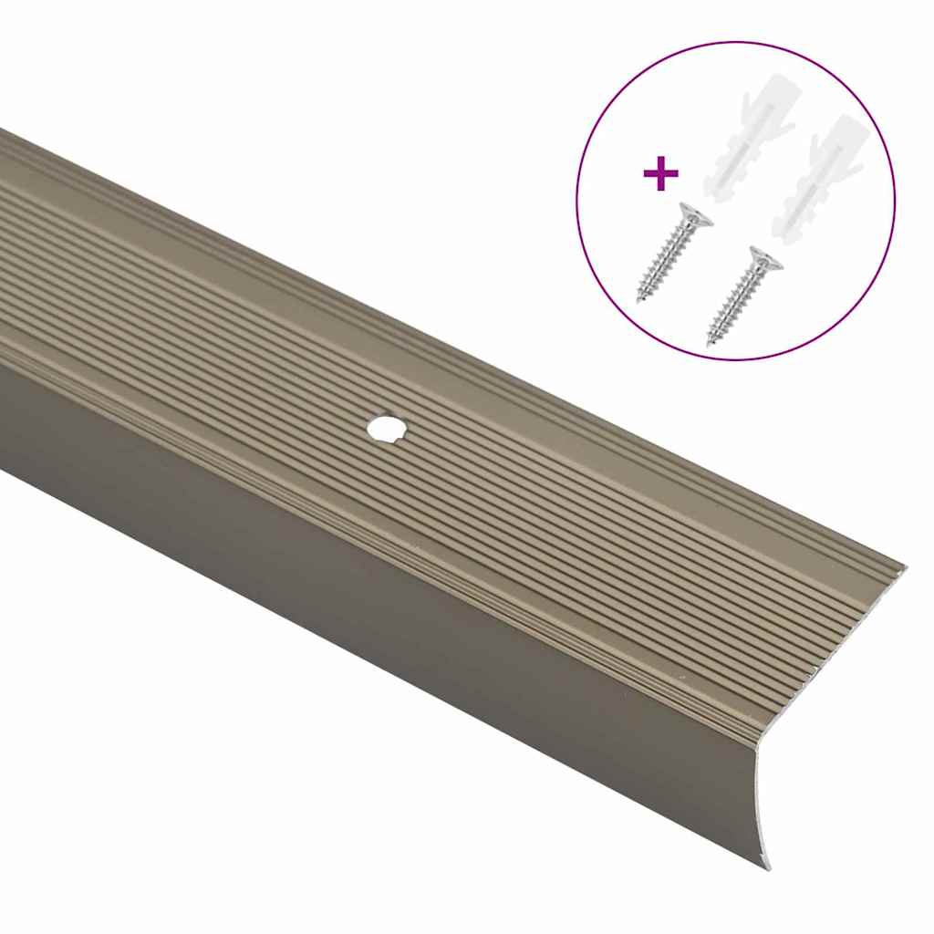 Trappeneser 10 pcs champagne 67 x 3.5 x 3 cm Aluminium