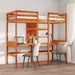 Ramme for loftseng uten madrass voksbrun 90x190 cm heltre furu