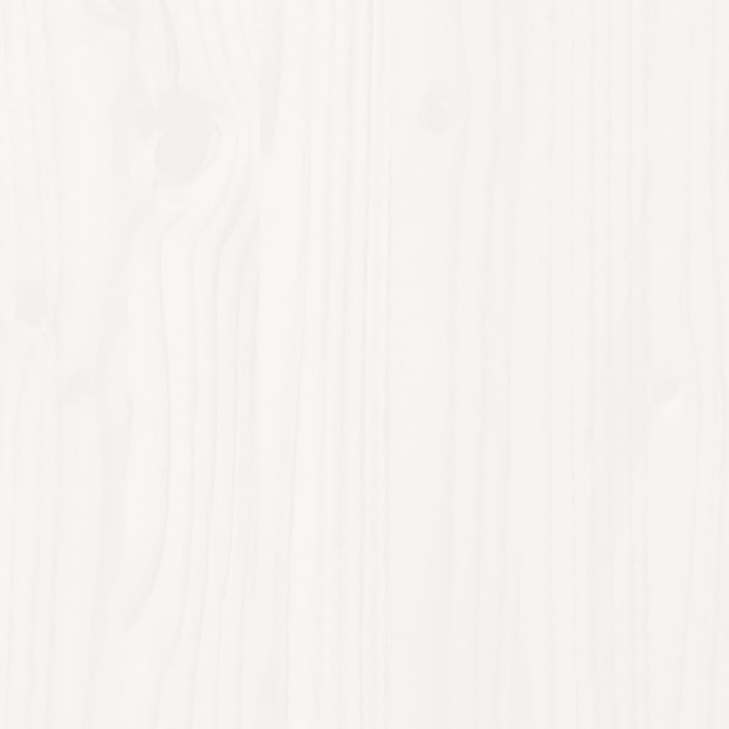 Køyeseng hvit 75x190 cm heltre furu