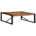 Salongbord flerfarget 100x100x35 cm gjenvunnet heltre