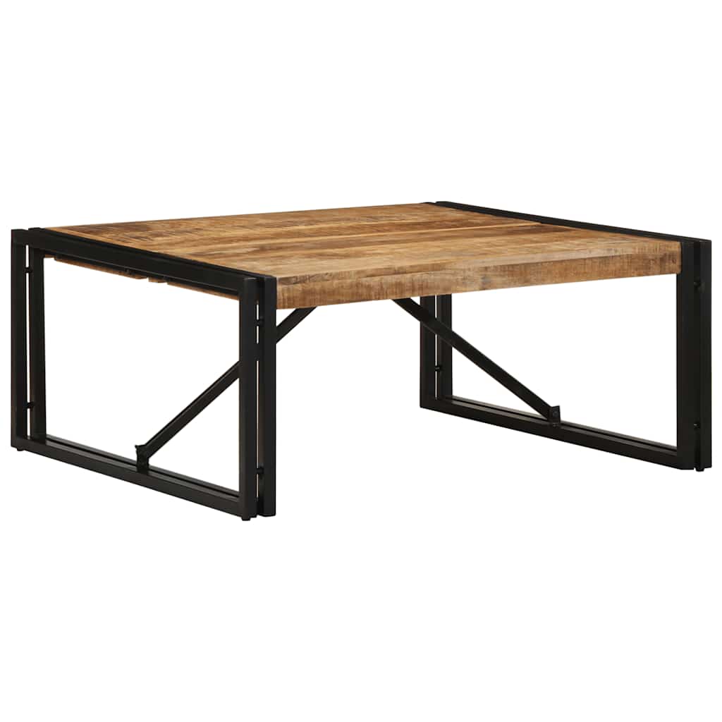 Salongbord 80x80x35 cm grovt heltre mangotre