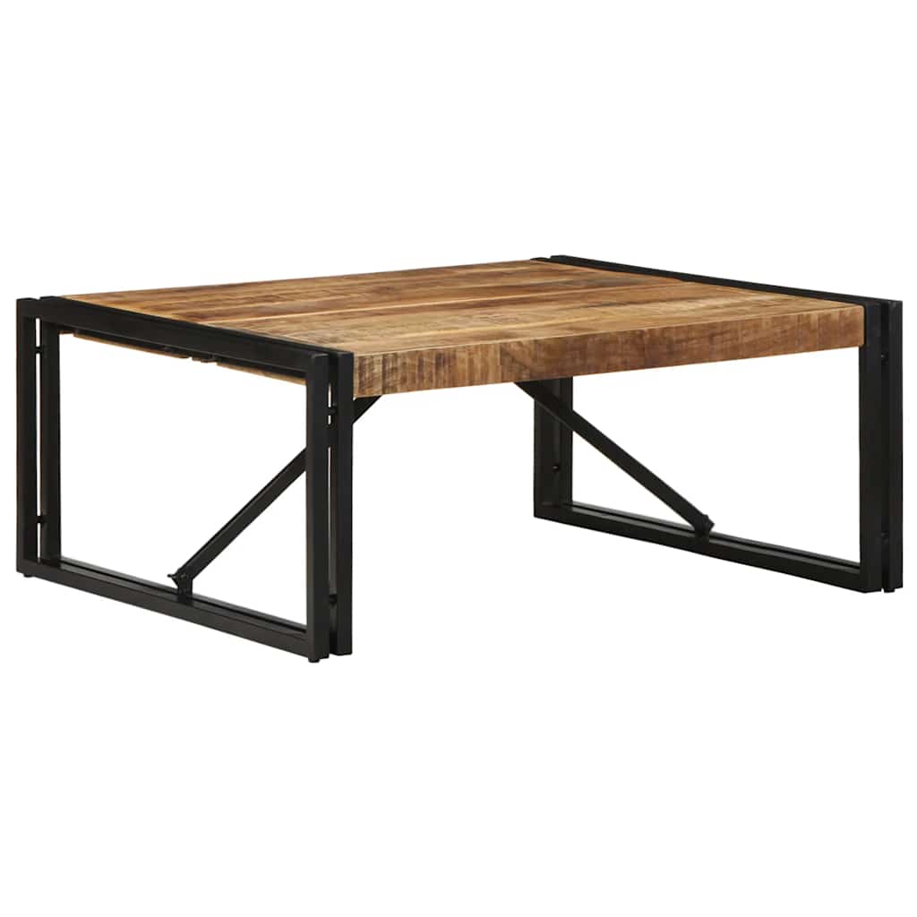 Salongbord 80x80x35 cm grovt heltre mangotre