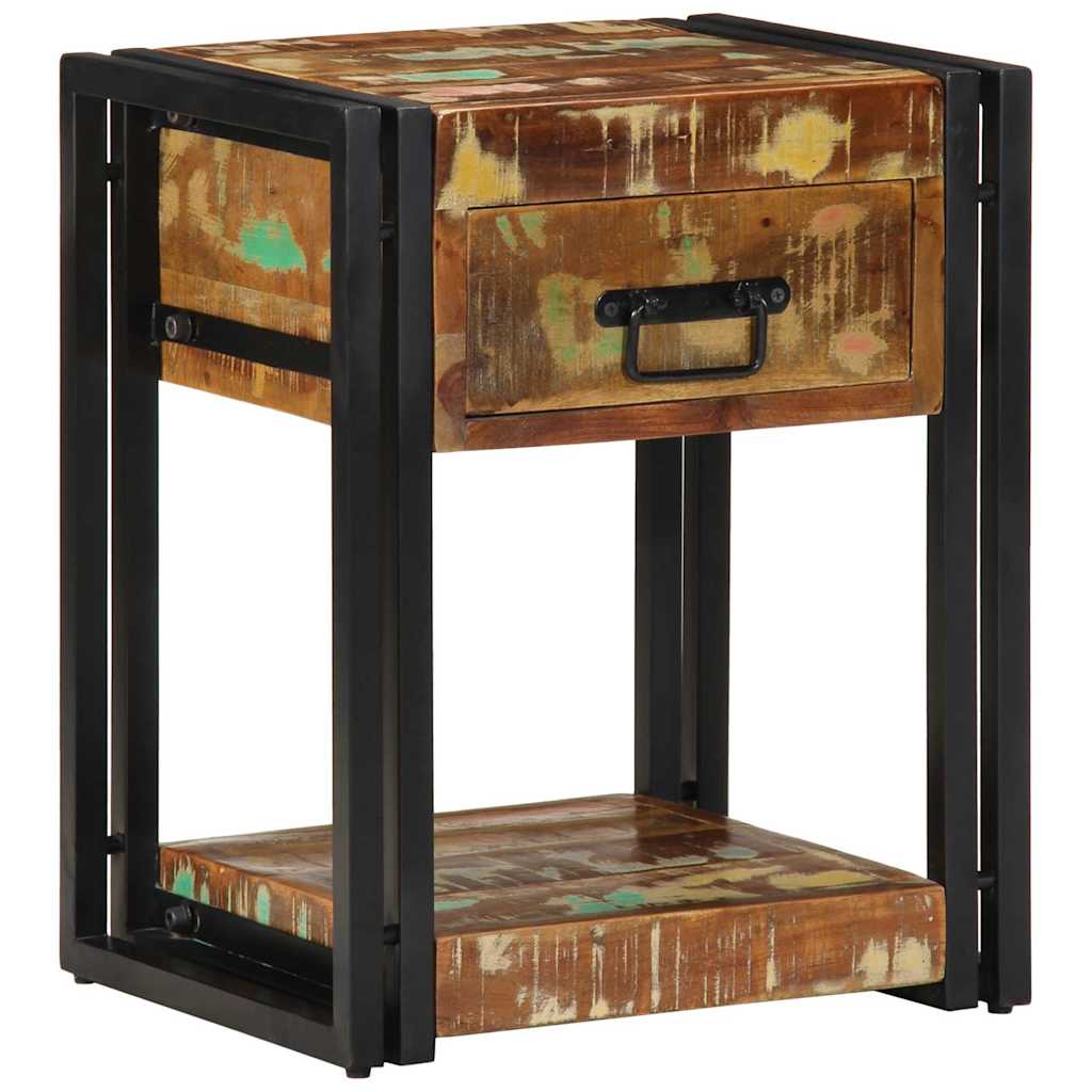 Nattbordskap Flerfarget 40 x 35 x 50 cm Massiv Reclaim Tre