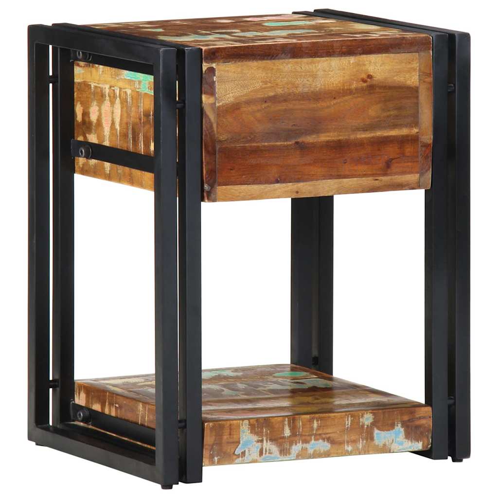Nattbordskap Flerfarget 40 x 35 x 50 cm Massiv Reclaim Tre