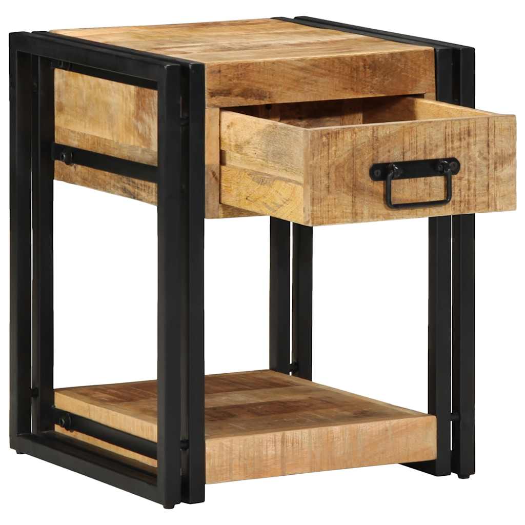 Nattbord 2 stk 40x40x50 cm heltre mango