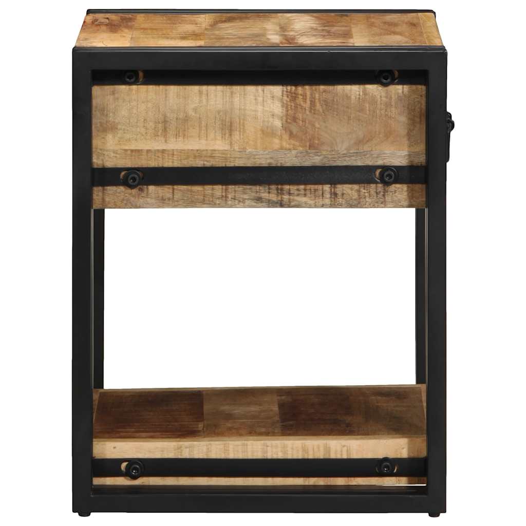 Nattbord 2 stk 40x40x50 cm heltre mango