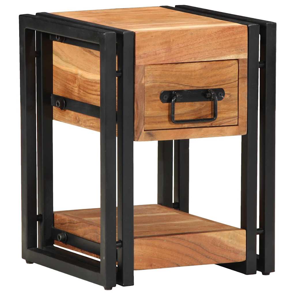 Nattbordskap 2 pcs Brun 30 x 30 x 40 cm Solid akasietre