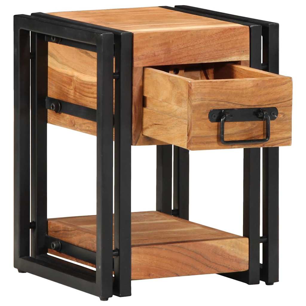 Nattbordskap 2 pcs Brun 30 x 30 x 40 cm Solid akasietre