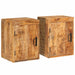 Nattbord 2 pcs Brun 35 x 33 x 48 cm Massiv mango tre