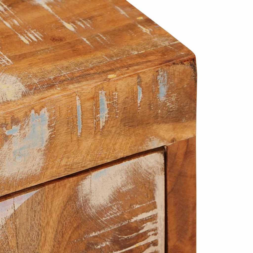 Nattbord 2 pcs Brun 35 x 33 x 48 cm Massivt gjenvunnet tre