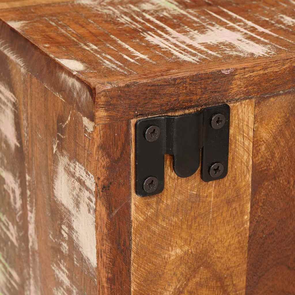 Nattbord 2 pcs Brun 35 x 33 x 48 cm Massiv Rektivert Tre