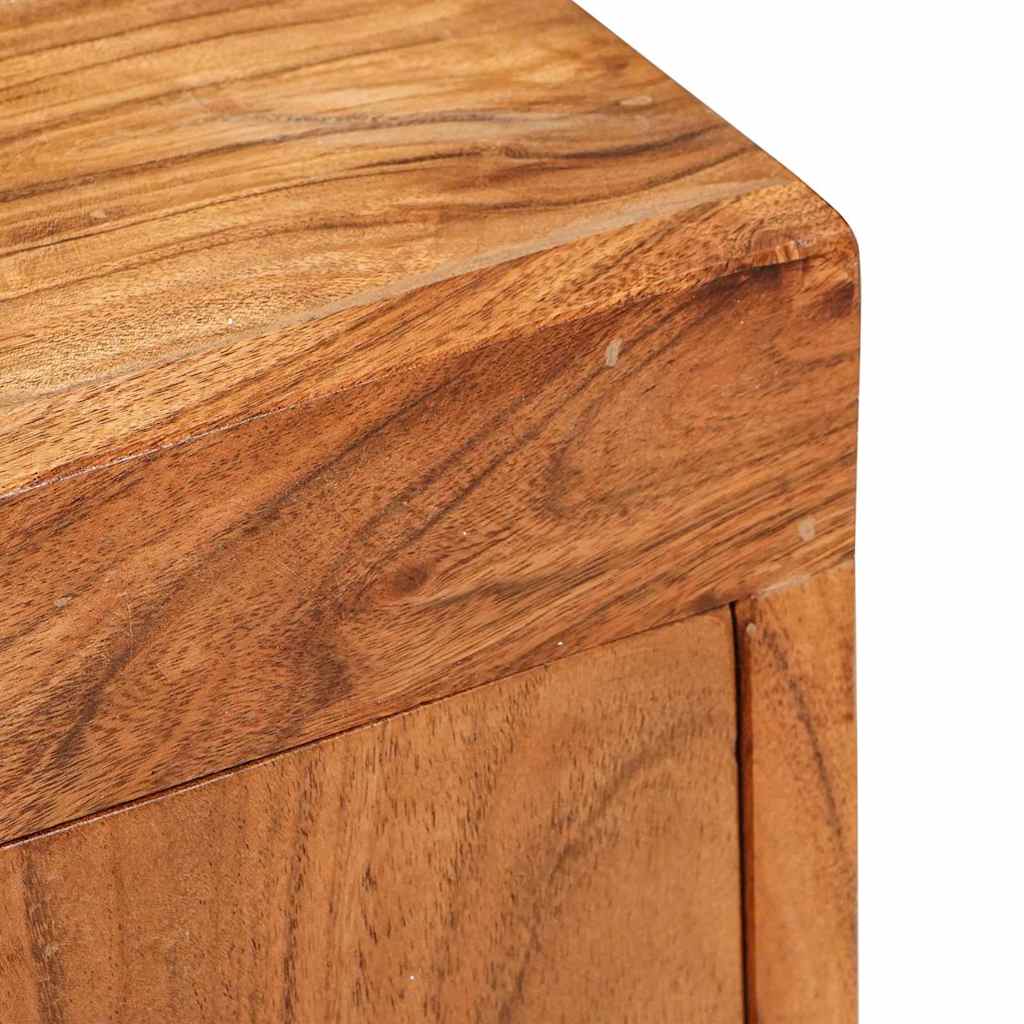 Nattbord 2 pcs Brun 35 x 33 x 48 cm Solid akasietre
