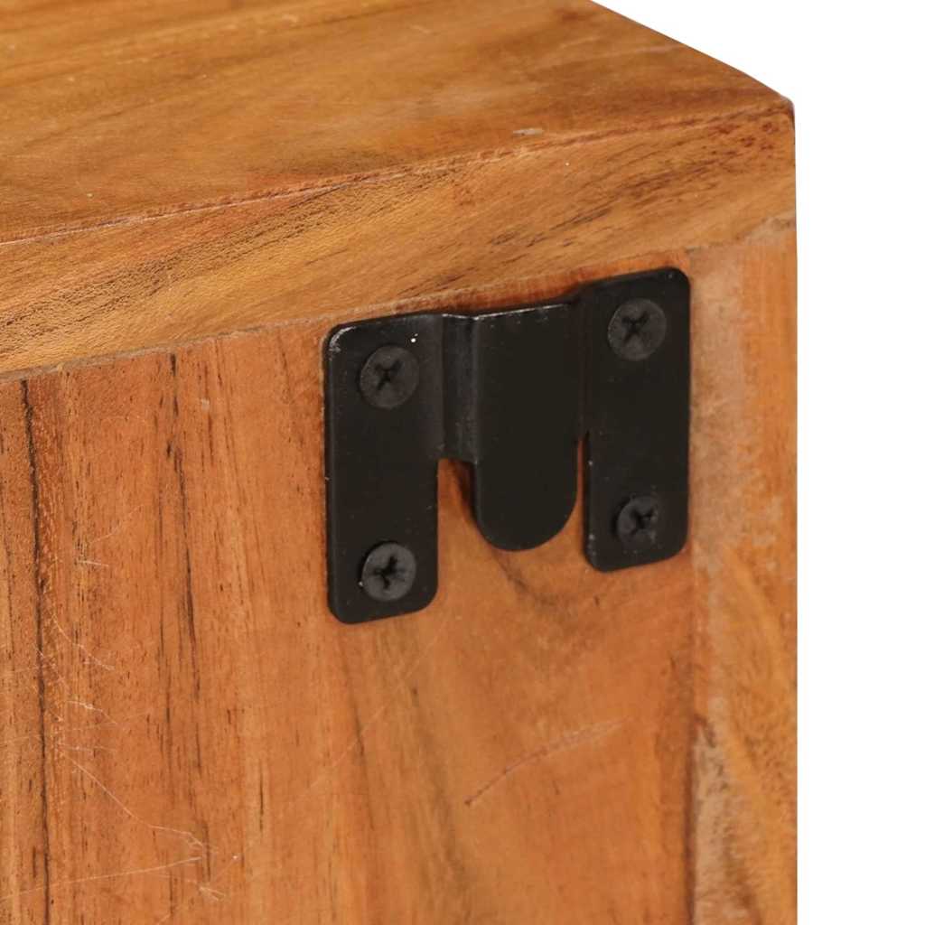 Nattbord 2 pcs Brun 35 x 33 x 48 cm Solid akasietre