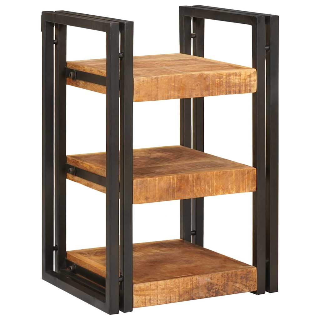 Nattbord Brun og svart 38 x 33 x 58 cm Massiv mango tre