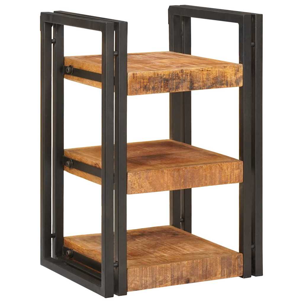 Nattbord Brun og svart 38 x 33 x 58 cm Massiv mango tre