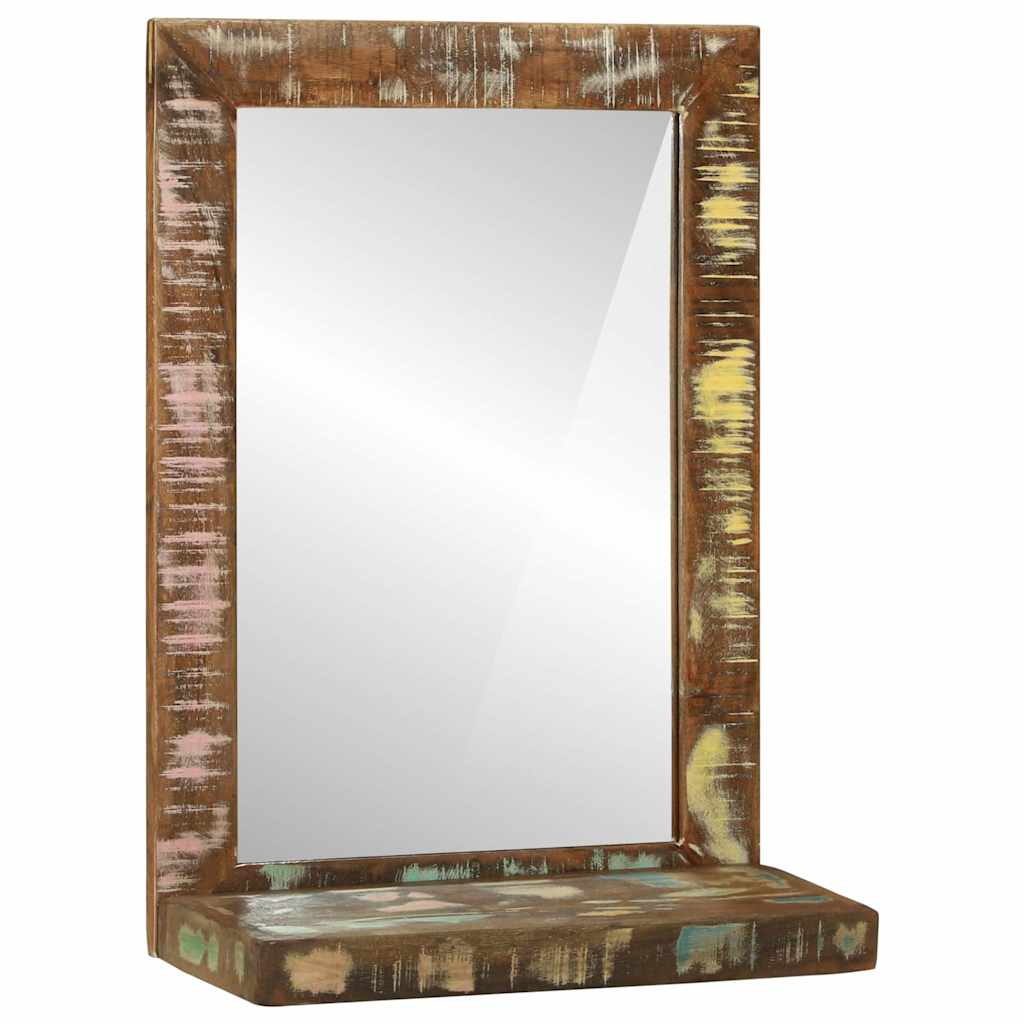 Baderomsspeil med hylle Brun 50 x 22 x 70 cm Massiv Reclaim Tre