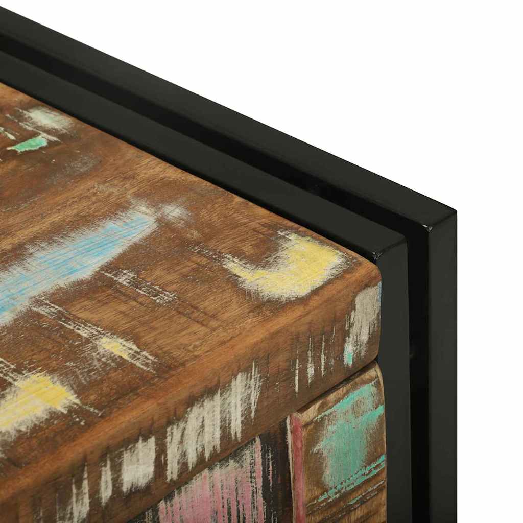 Lagringsboks Brun og svart 50 x 50 x 50 cm Massiv Reclaim Tre