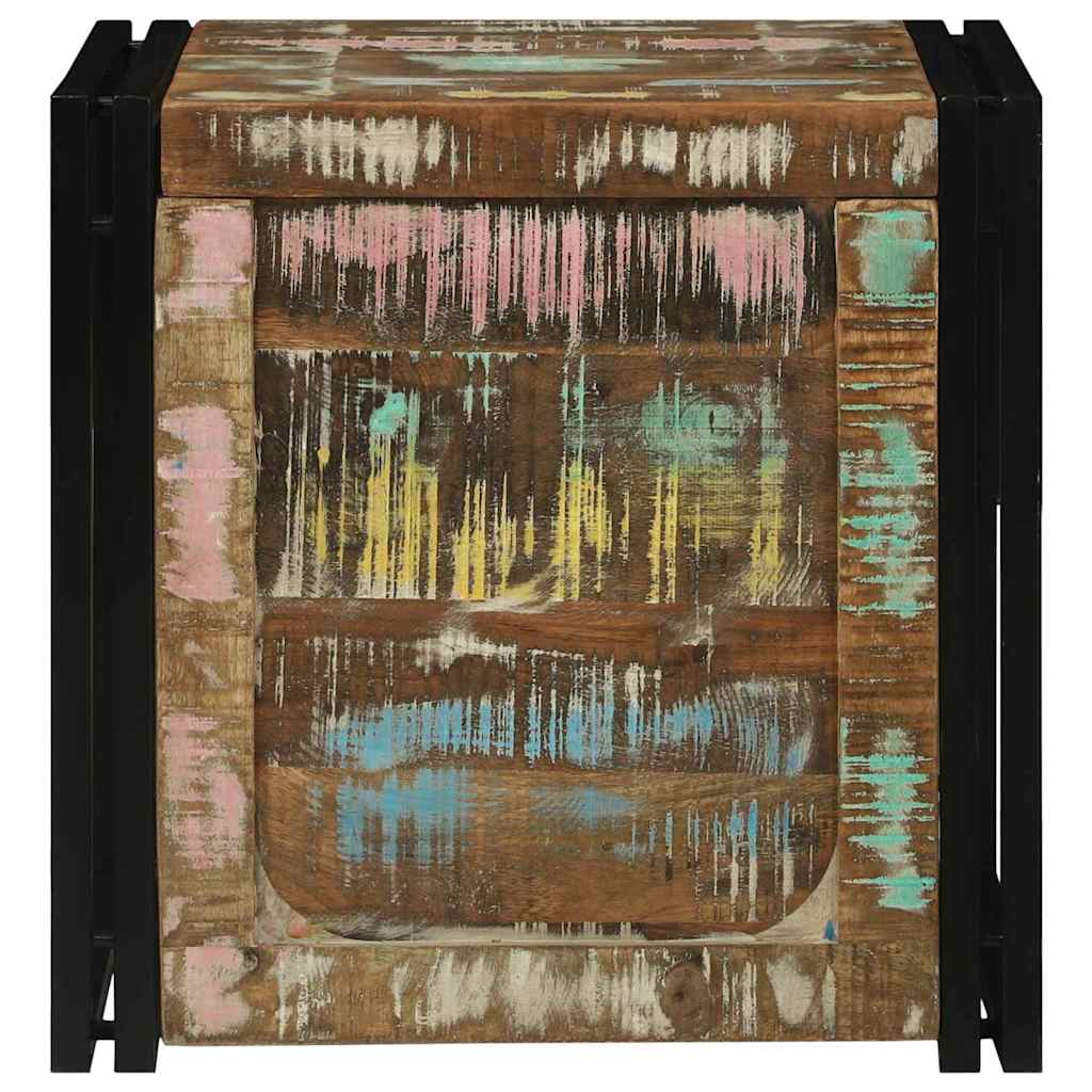 Lagringsboks Brun og svart 50 x 50 x 50 cm Massiv Reclaim Tre