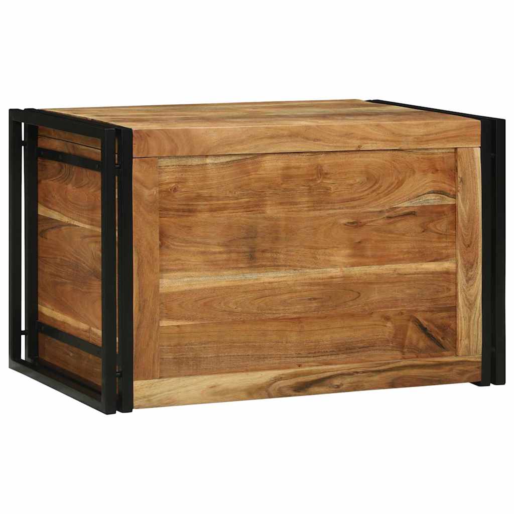 Lagringsboks Brun og svart 80 x 50 x 50 cm Akasietre