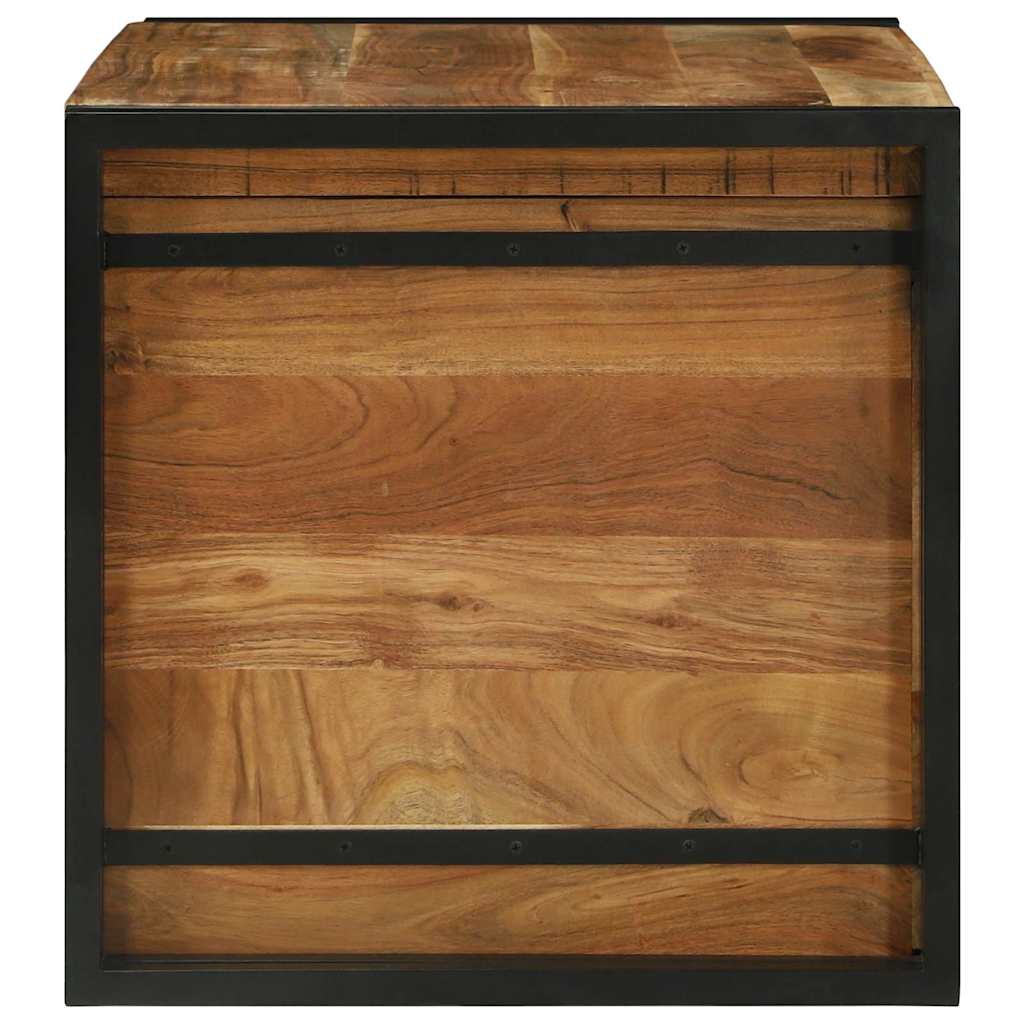 Lagringsboks Brun og svart 80 x 50 x 50 cm Akasietre