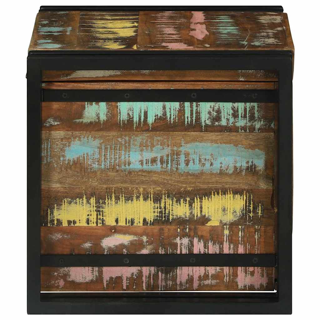 Lagringsboks Brun og svart 40 x 40 x 40 cm Solid akasietre