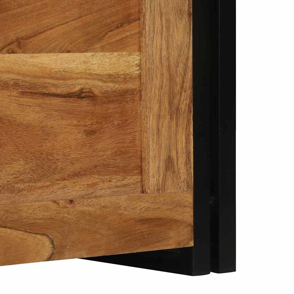 Lagringsboks Brun og svart 60 x 40 x 41 cm Solid akasietre